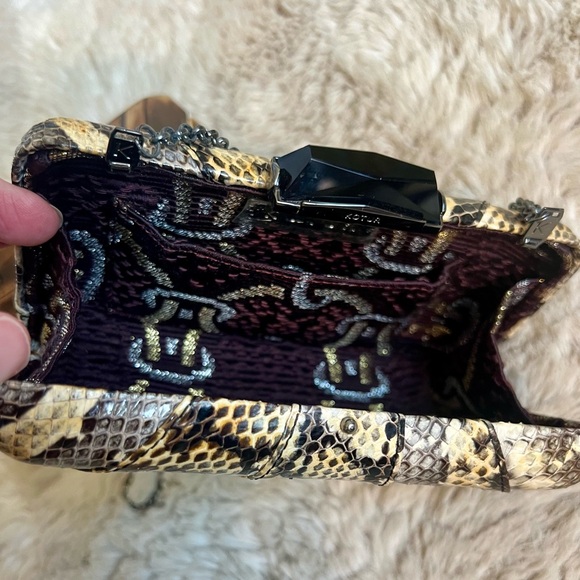 Kotur Box Espey Elaphe Minaudiere Clutch embossed snakeskin - Picture 14 of 17